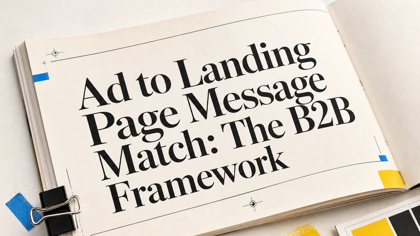 Ad to Landing Page Message Match: The B2B Framework