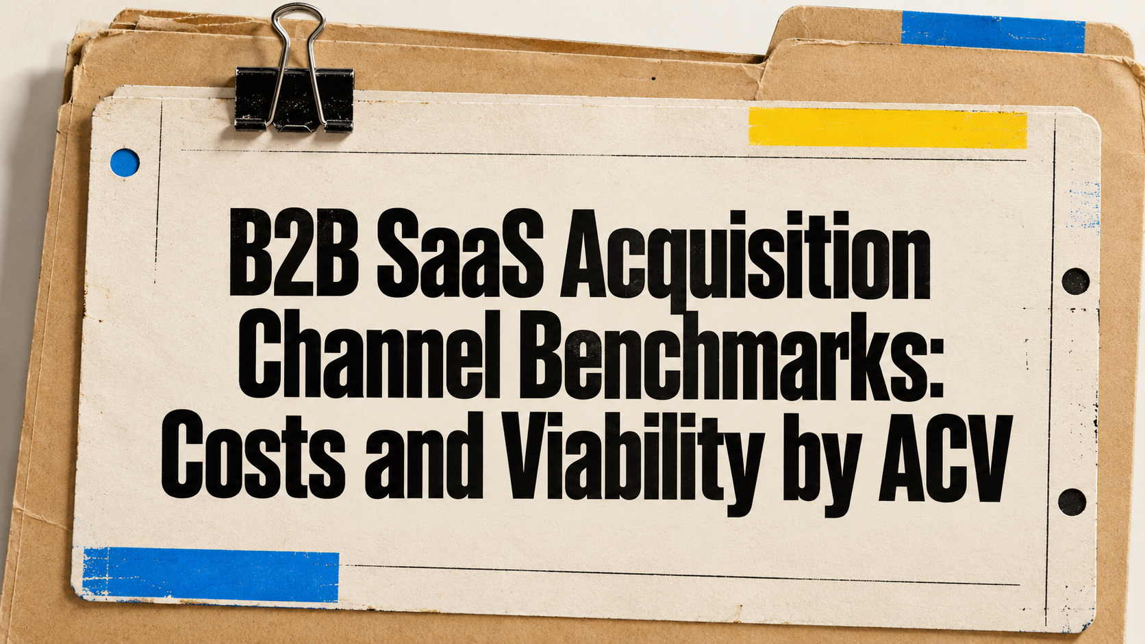 B2B SaaS Acquisition Channel Benchmarks: Costs and Viability by ACV
