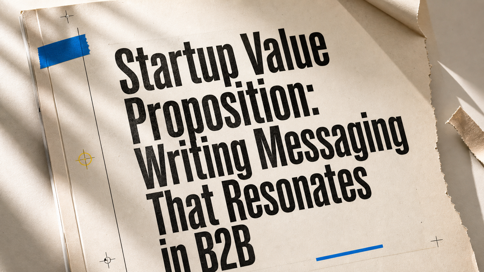 Startup Value Proposition: Writing Messaging That Resonates in B2B