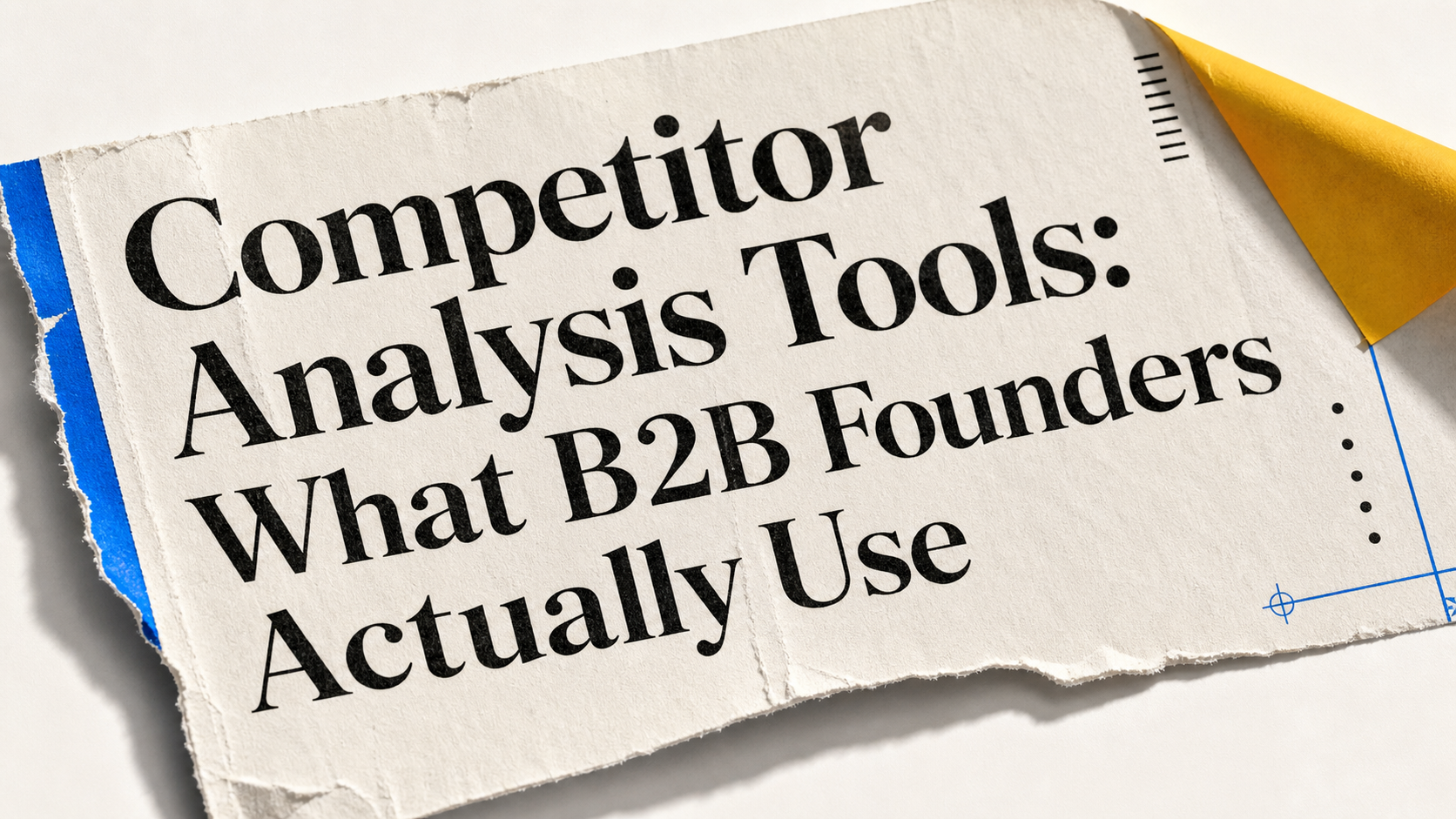 Competitor Analysis Tools: What B2B Founders Actually Use