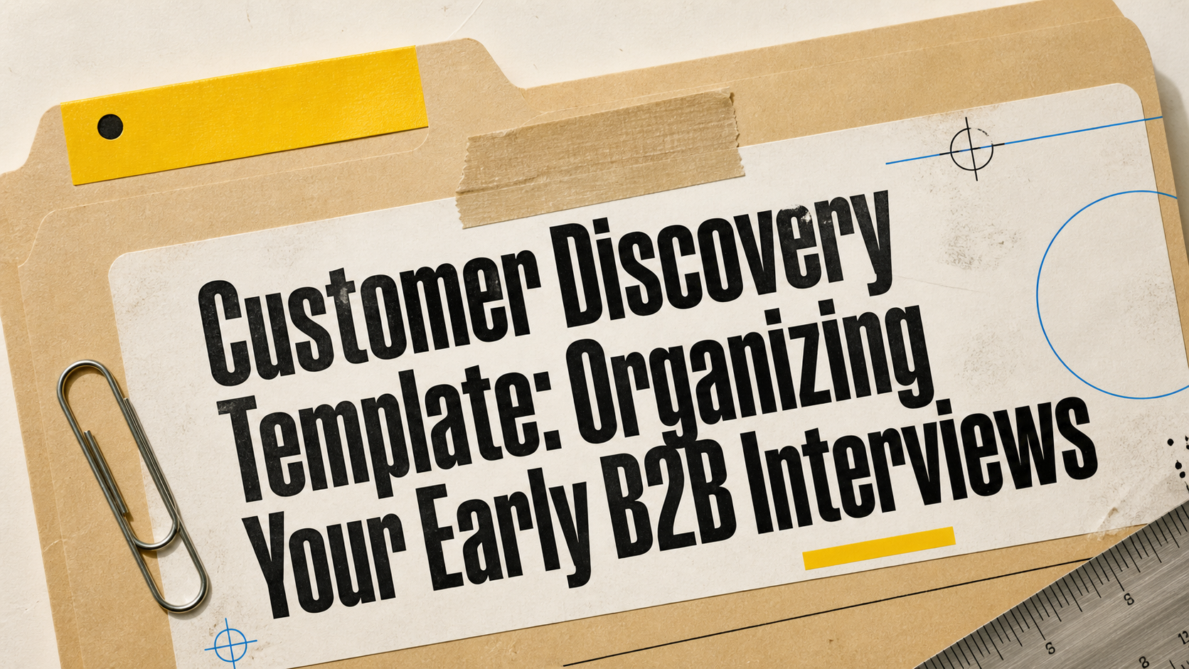 Customer Discovery Template: Organizing Your Early B2B Interviews