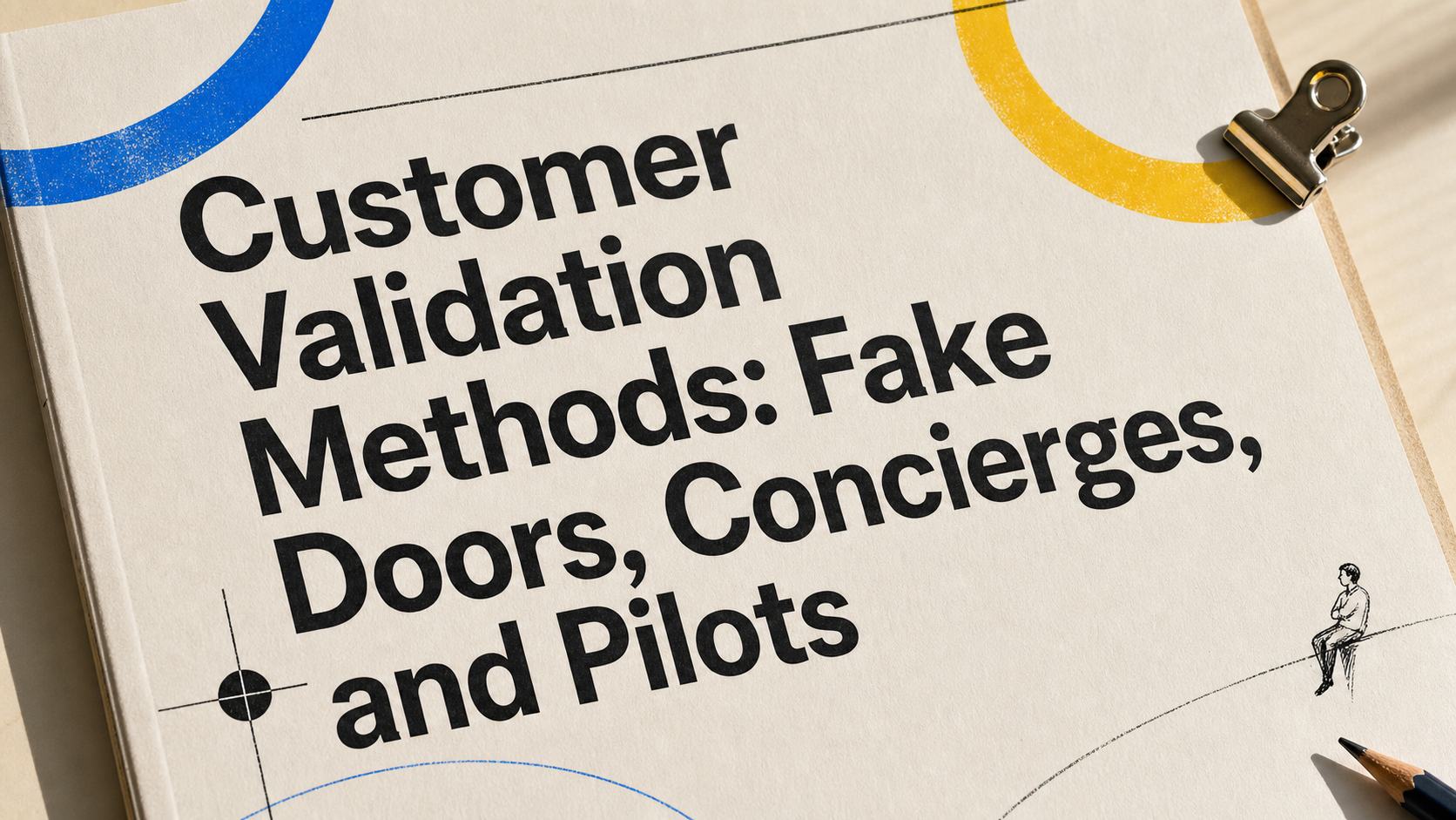 Customer Validation Methods: Fake Doors, Concierges, and Pilots