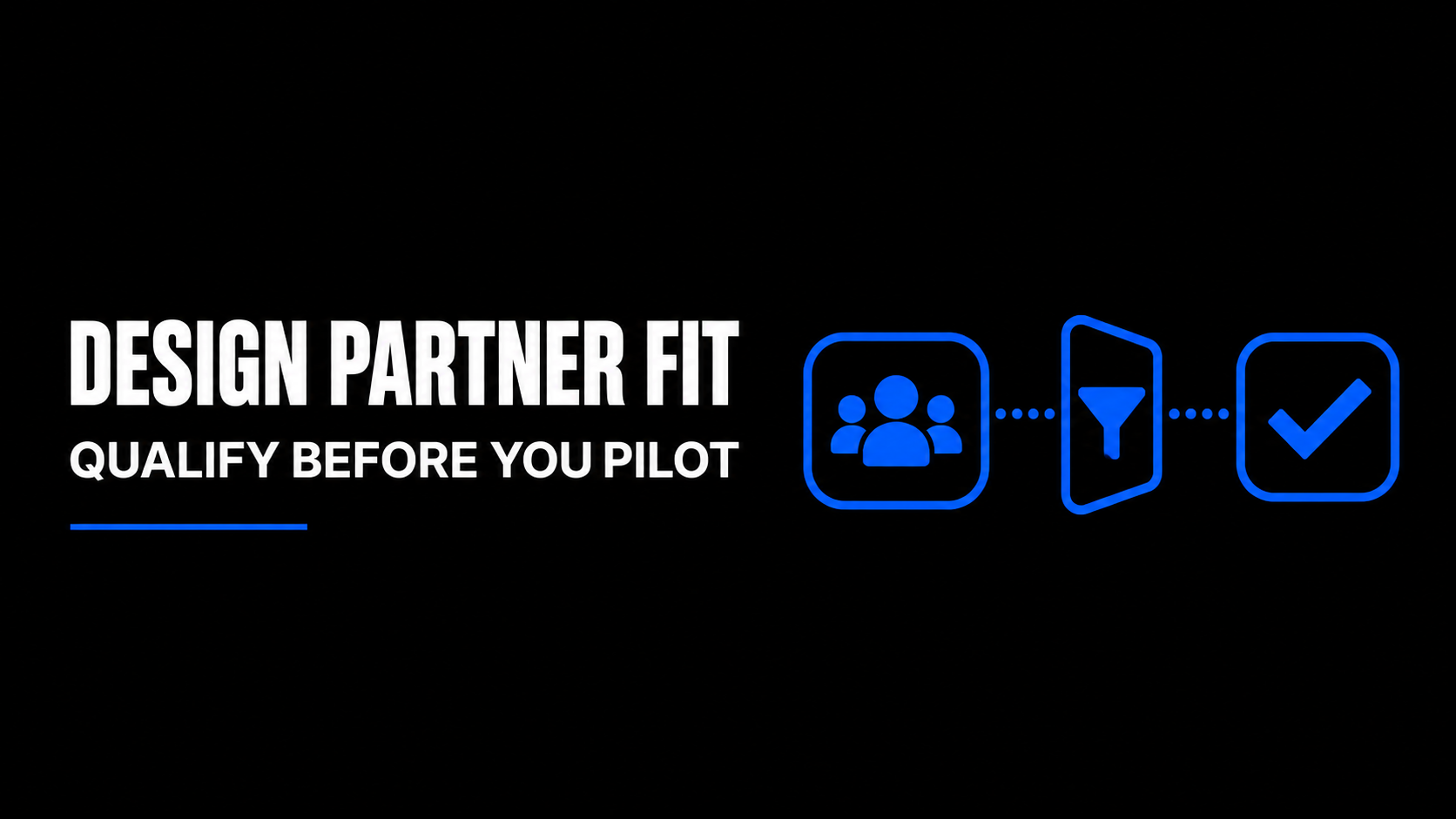 Design Partner Fit Qualify Before You Pilot