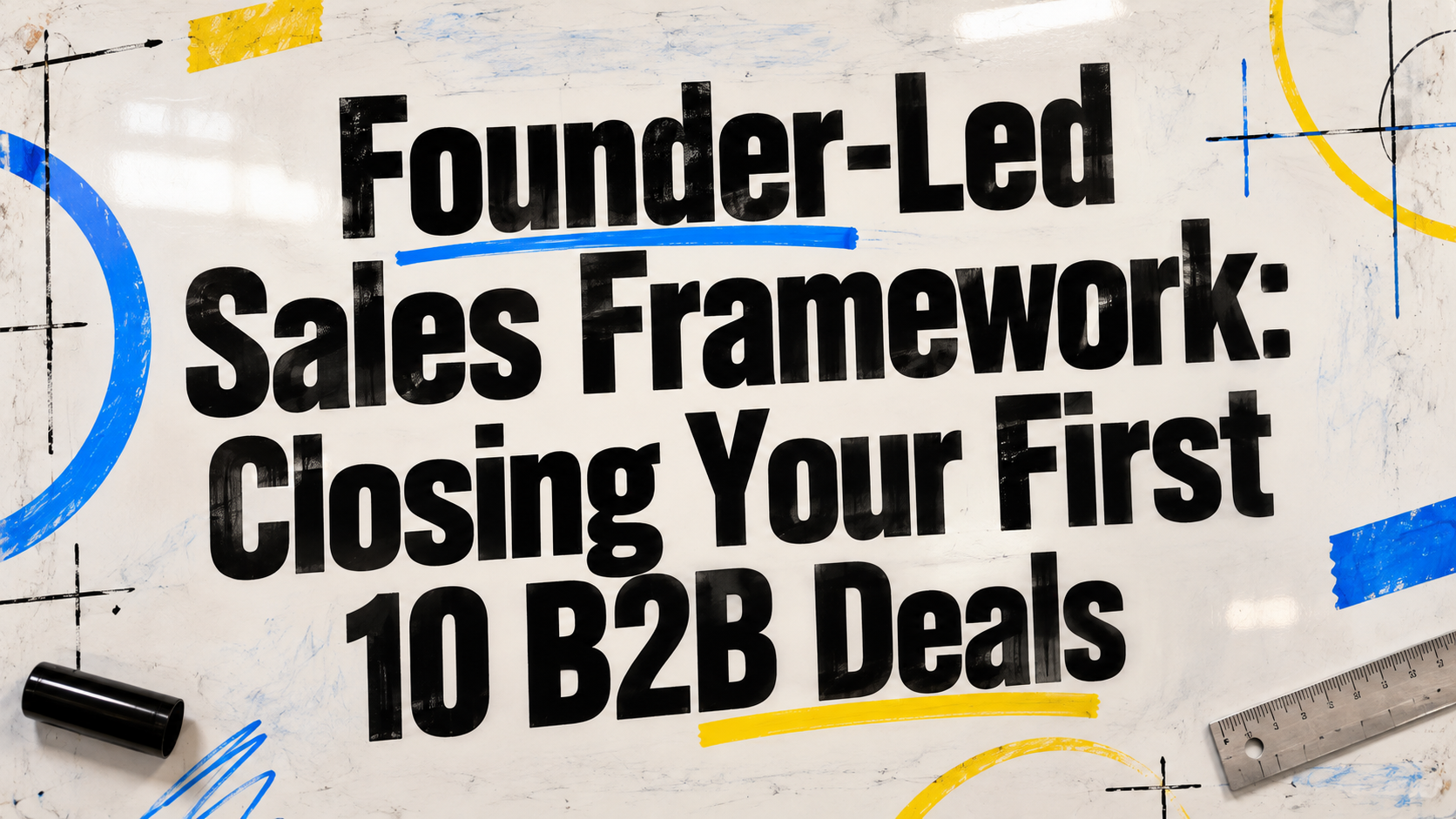 Founder-Led Sales Framework: Closing Your First 10 B2B Deals