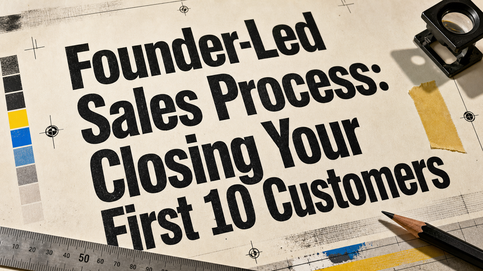 Founder-Led Sales Process: Closing Your First 10 Customers