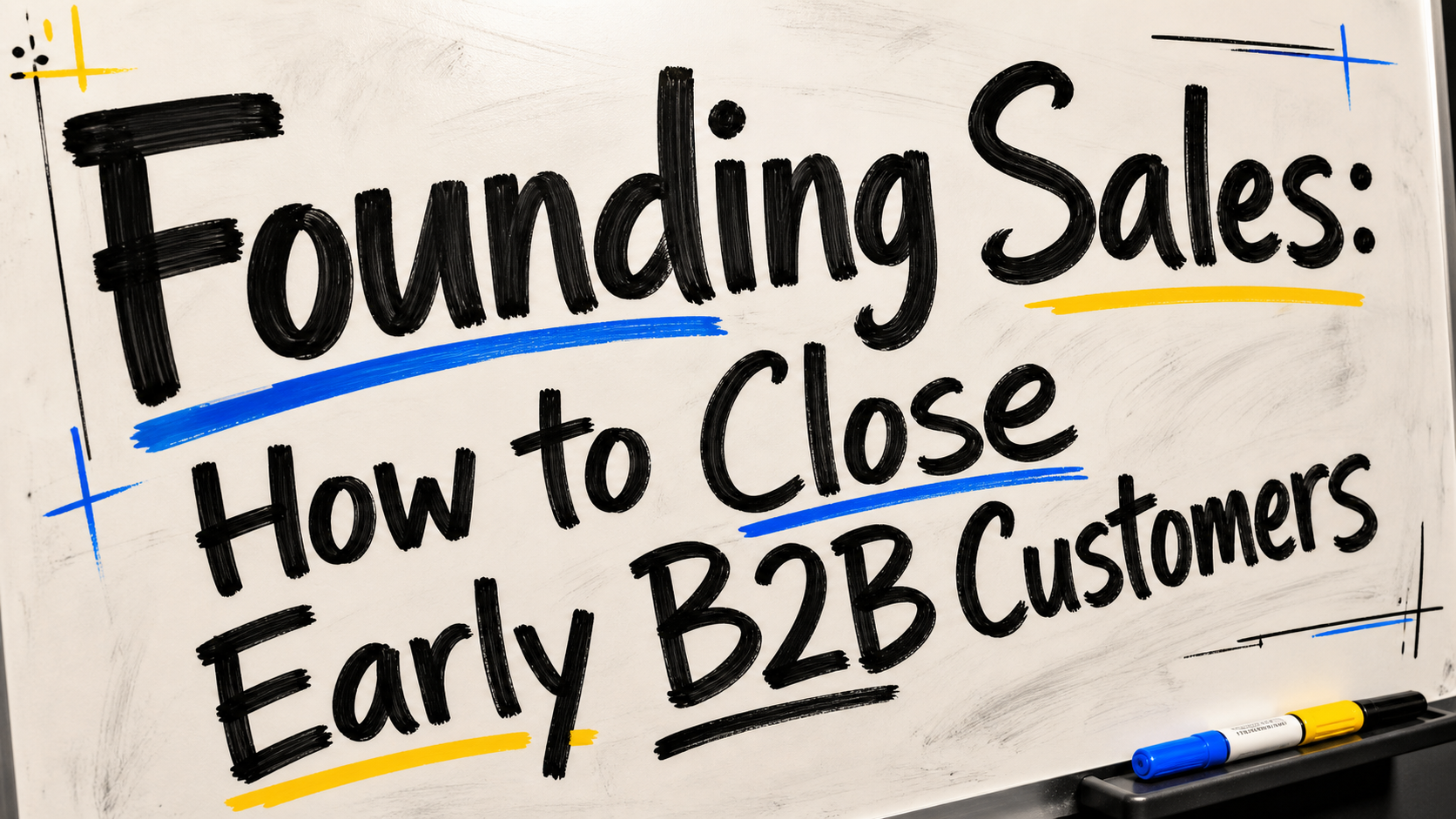 Founding Sales: How to Close Early B2B Customers