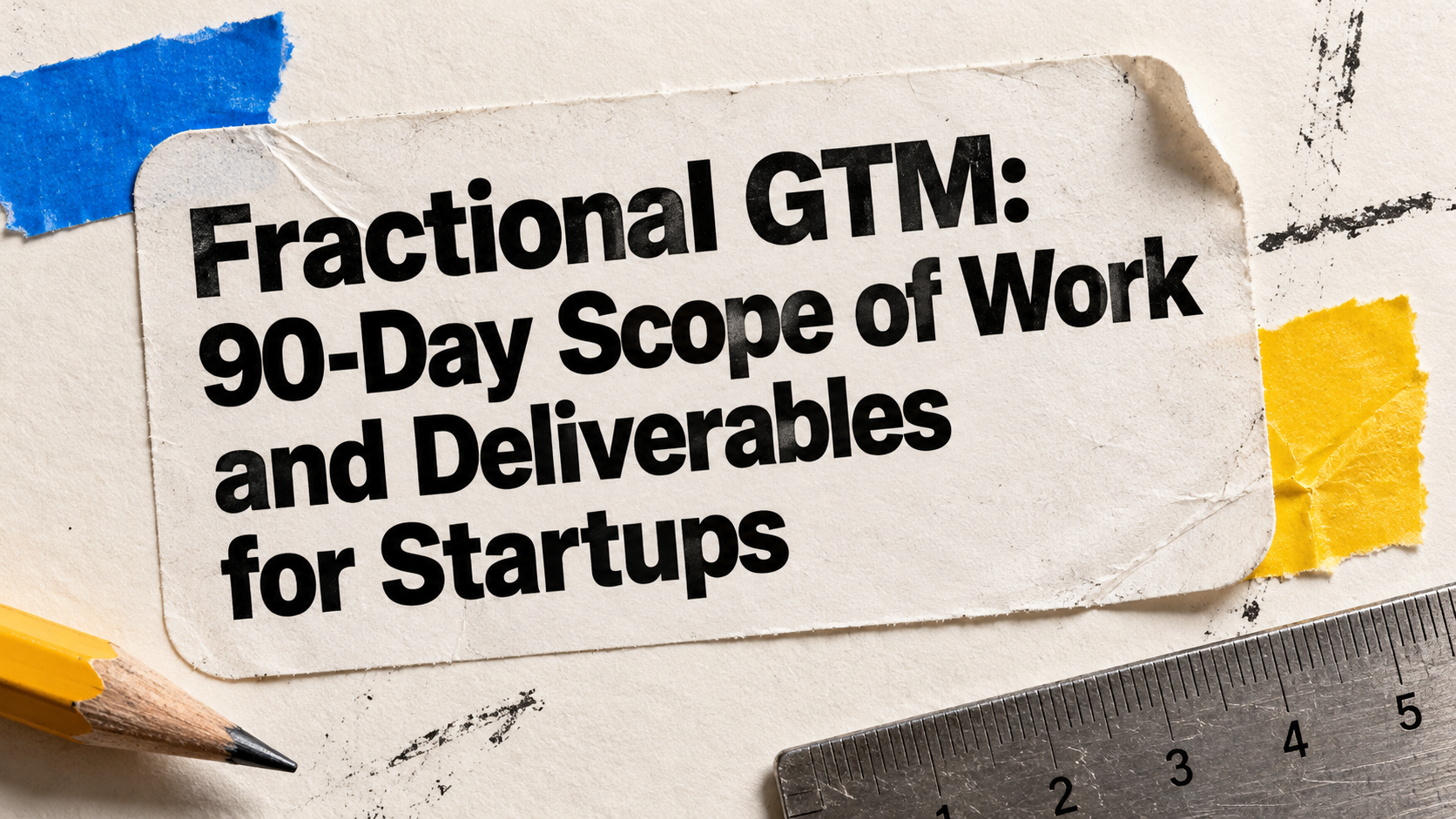 Fractional GTM: 90-Day Scope of Work and Deliverables for Startups
