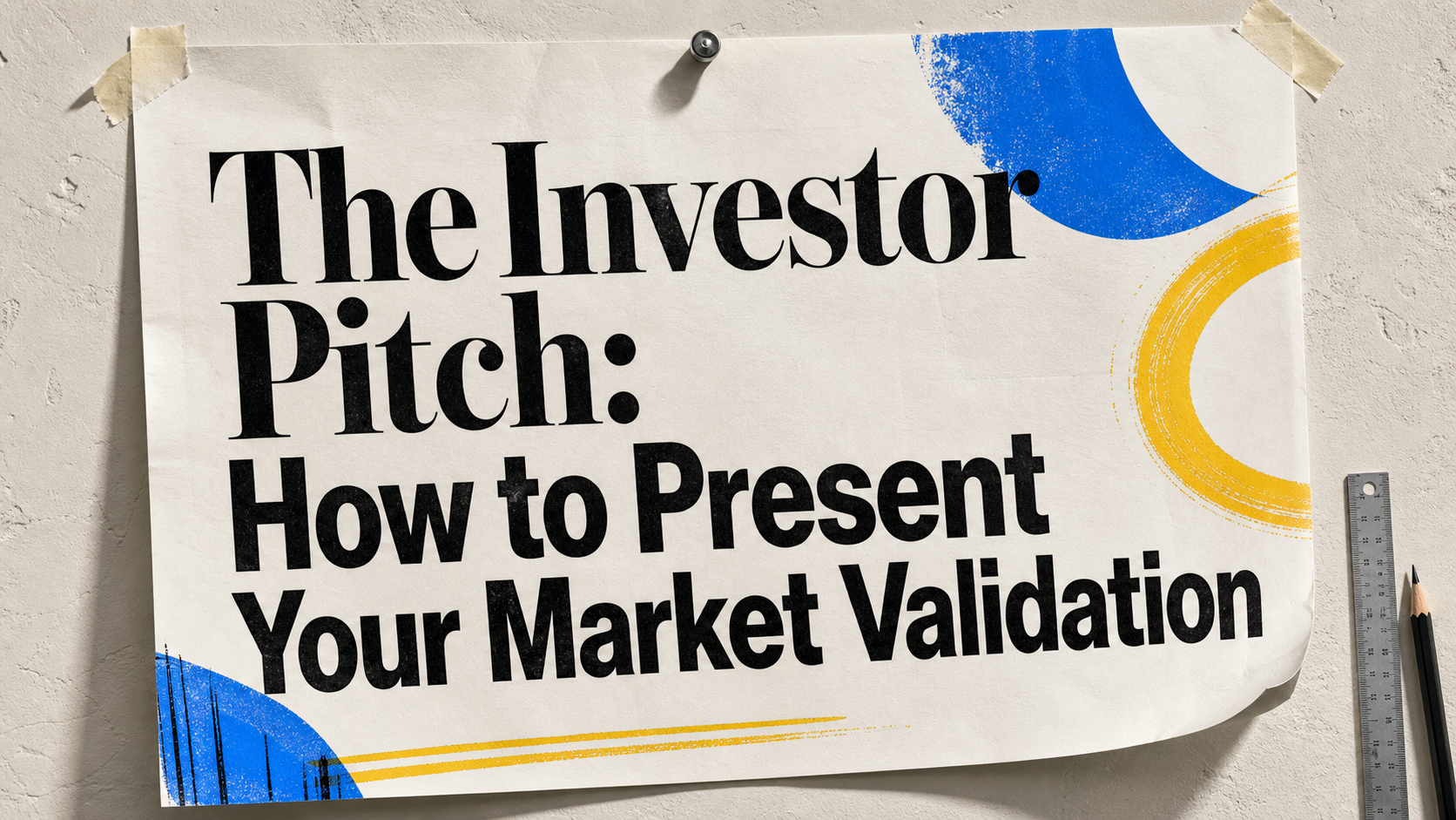 The Investor Pitch: How to Present Your Market Validation