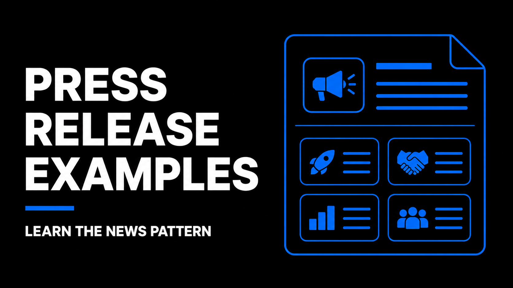 Press Release Examples Learn the News Pattern