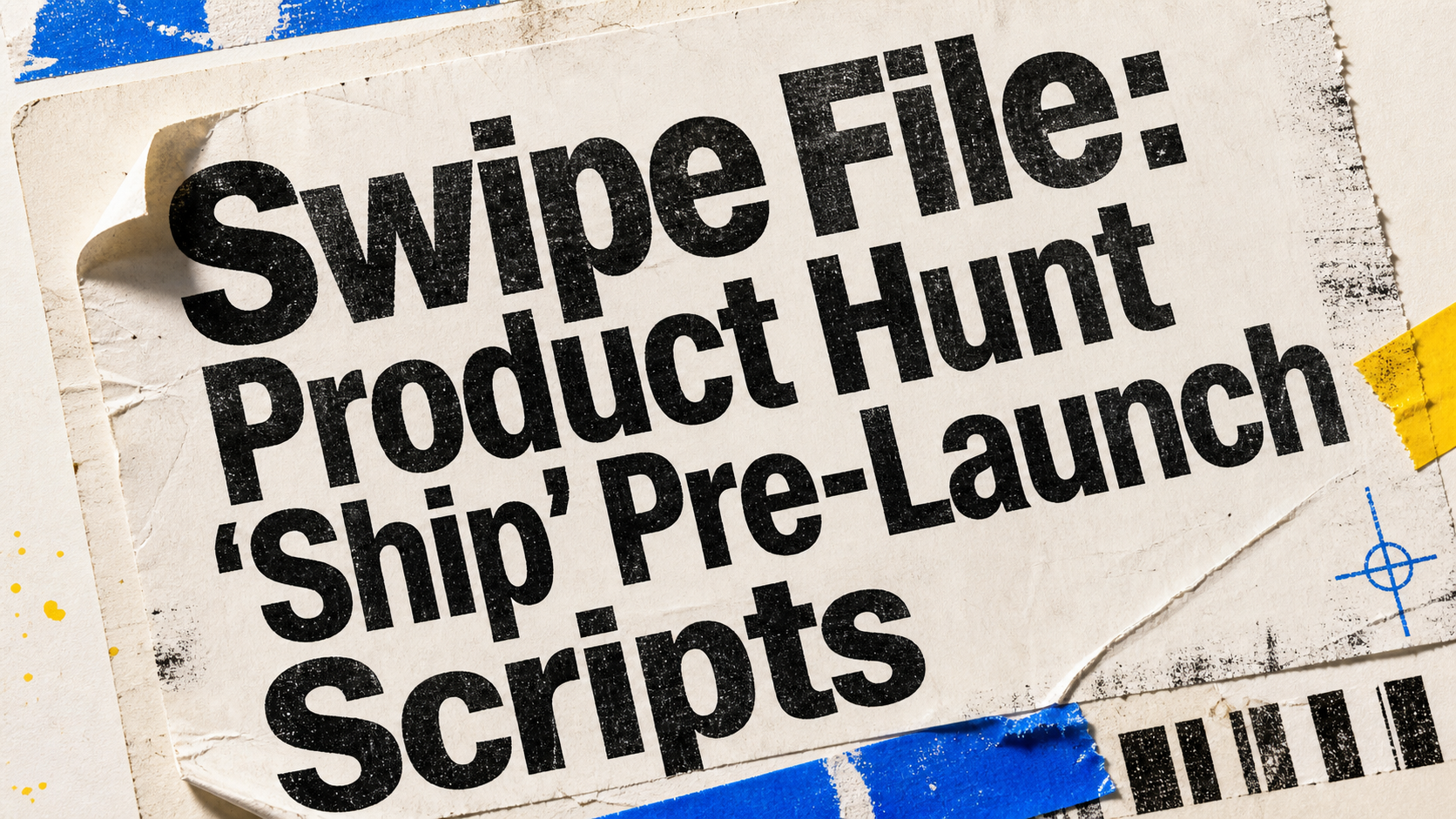 Swipe File: Product Hunt 'Ship' Pre-Launch Scripts