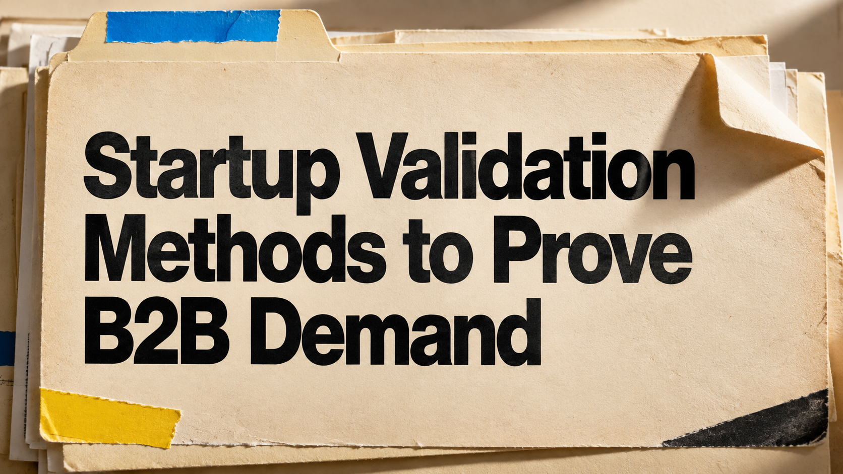 Startup Validation Methods to Prove B2B Demand