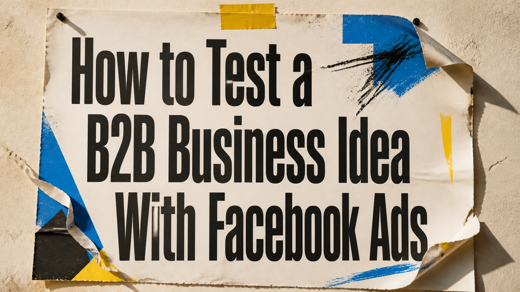 How to Test a B2B Business Idea With Facebook Ads