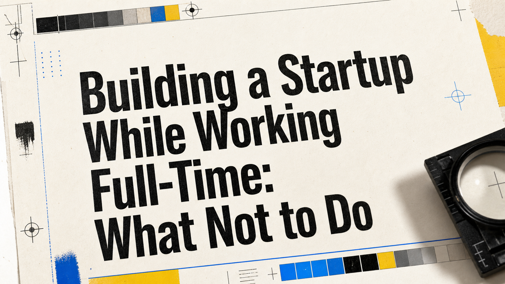 Building a Startup While Working Full-Time: What Not to Do