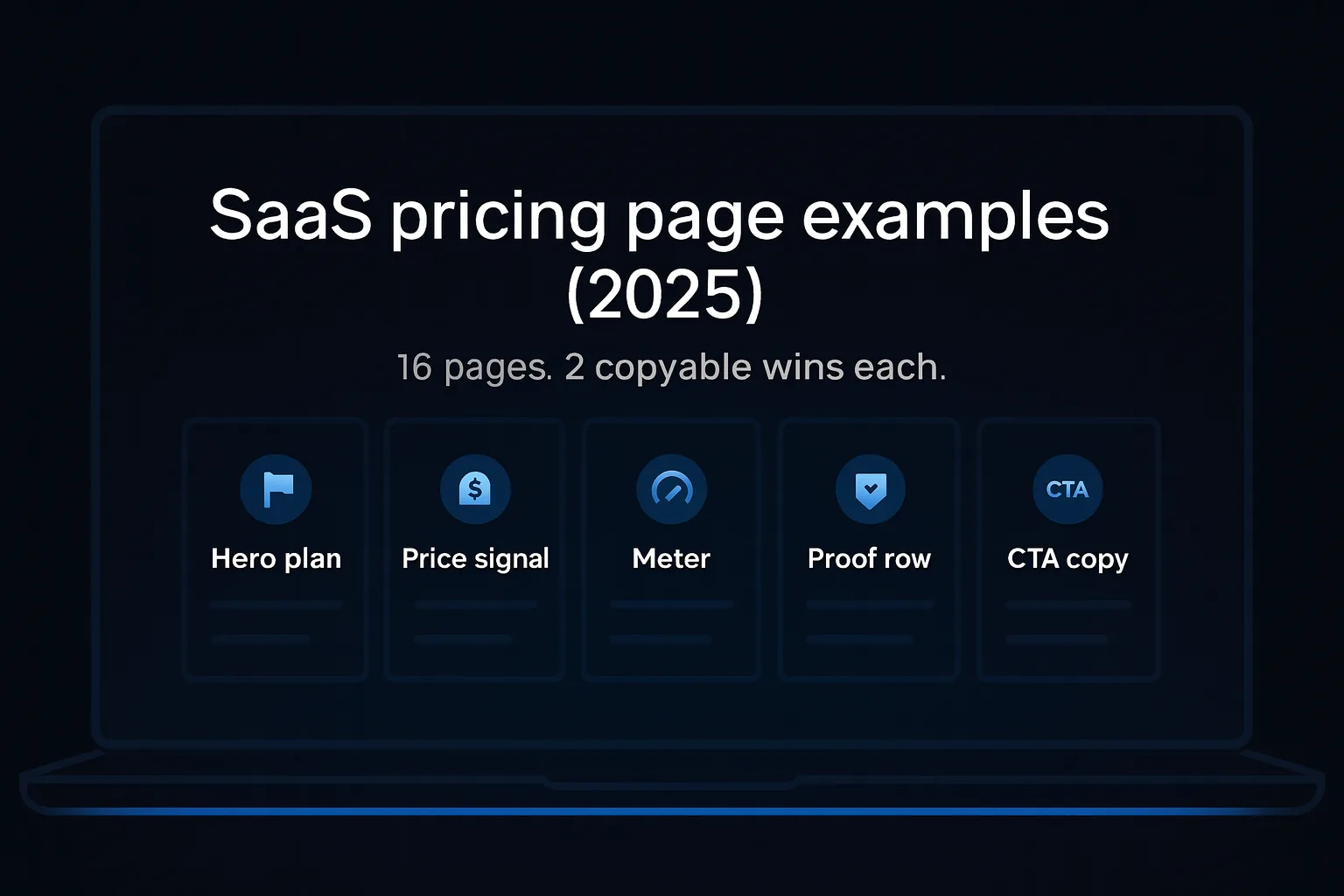Gallery of saas pricing page examples and common patterns