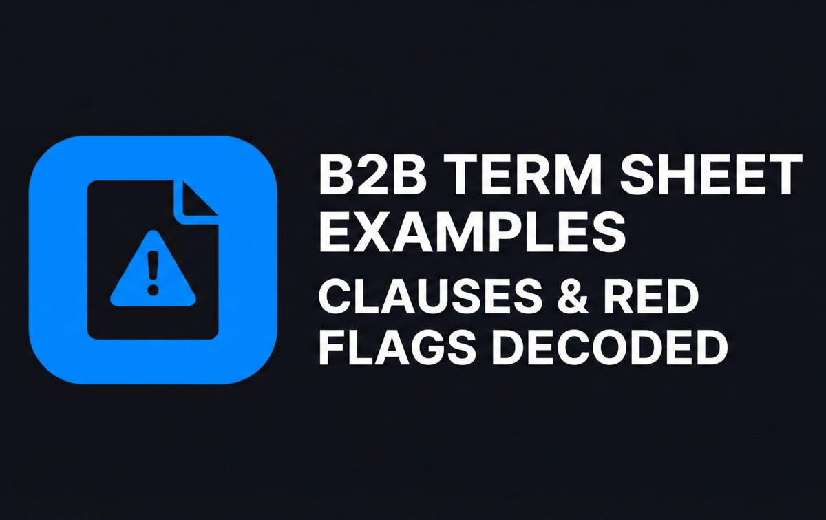 Swipe File: B2B Term Sheet Examples (Clauses & Red Flags)