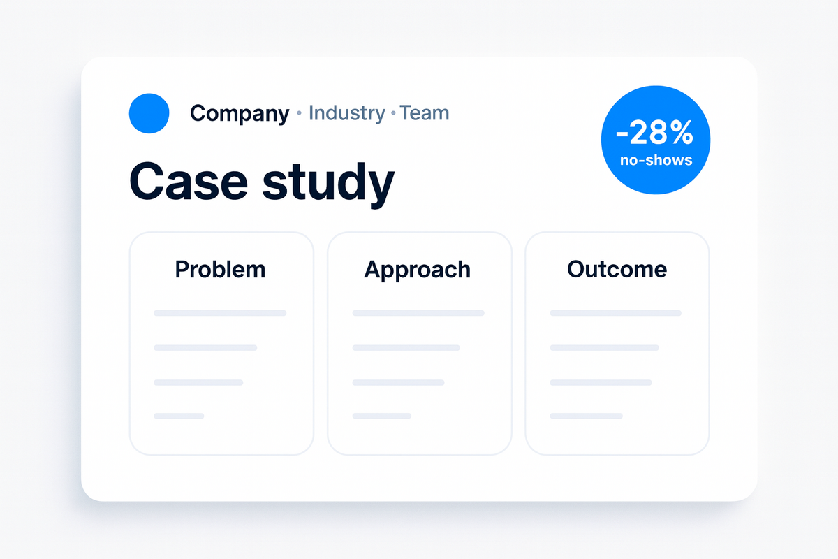 B2B case study template: proof that sells