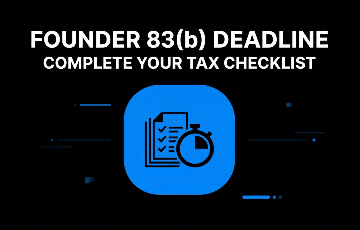 The 83(b) Election Checklist for Founders (Don't Miss the 30-Day Rule)