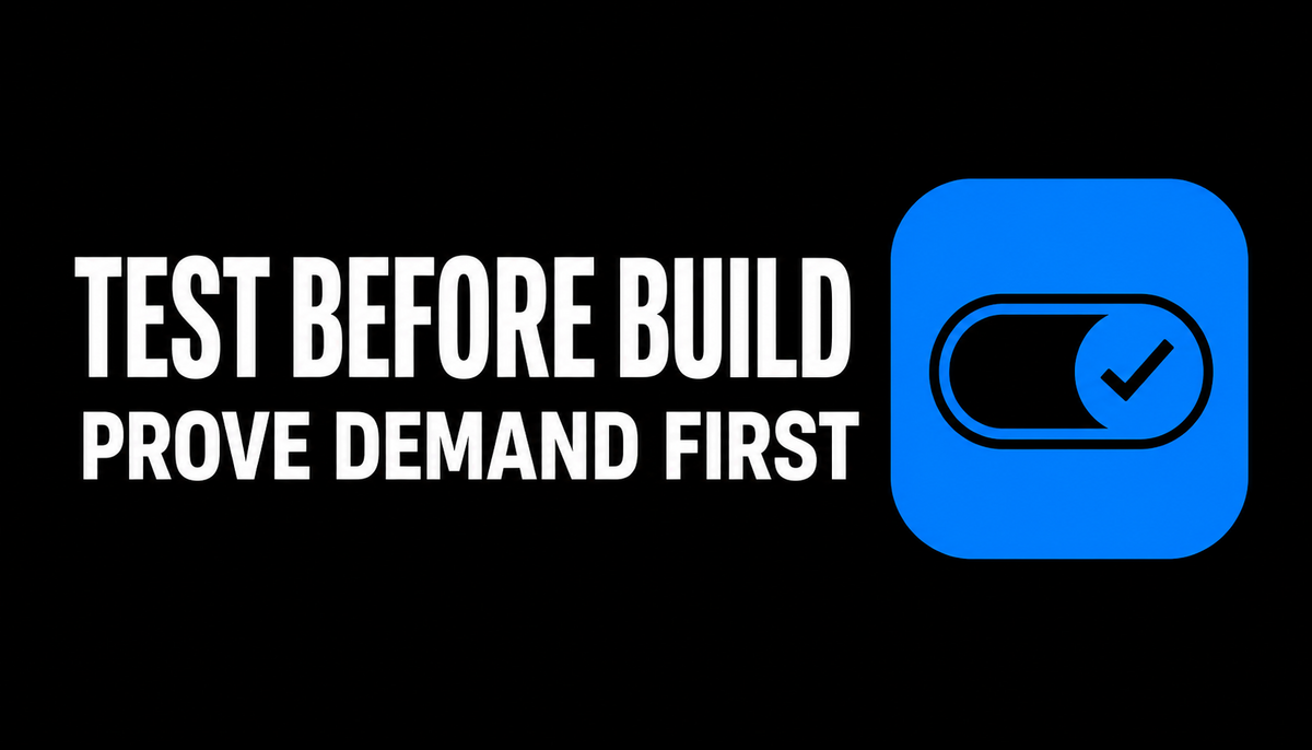 Smoke Test Startup Ideas Before You Build