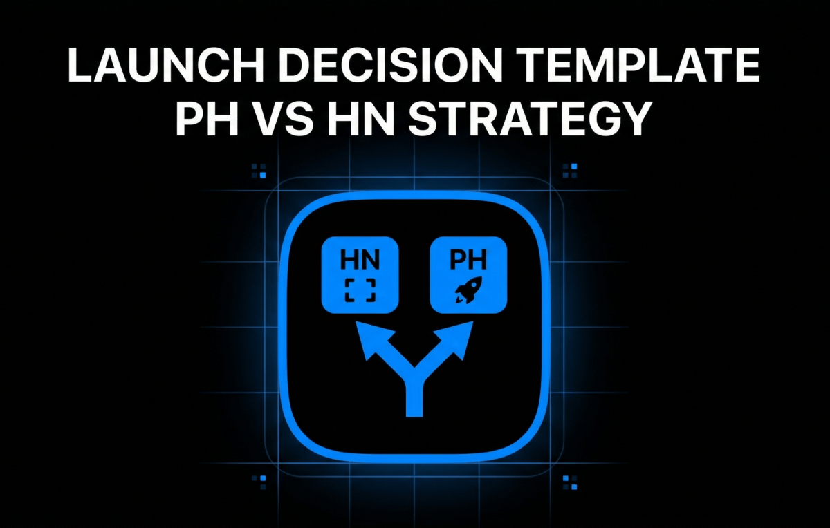 Product Hunt vs Hacker News: Launch Decision Template