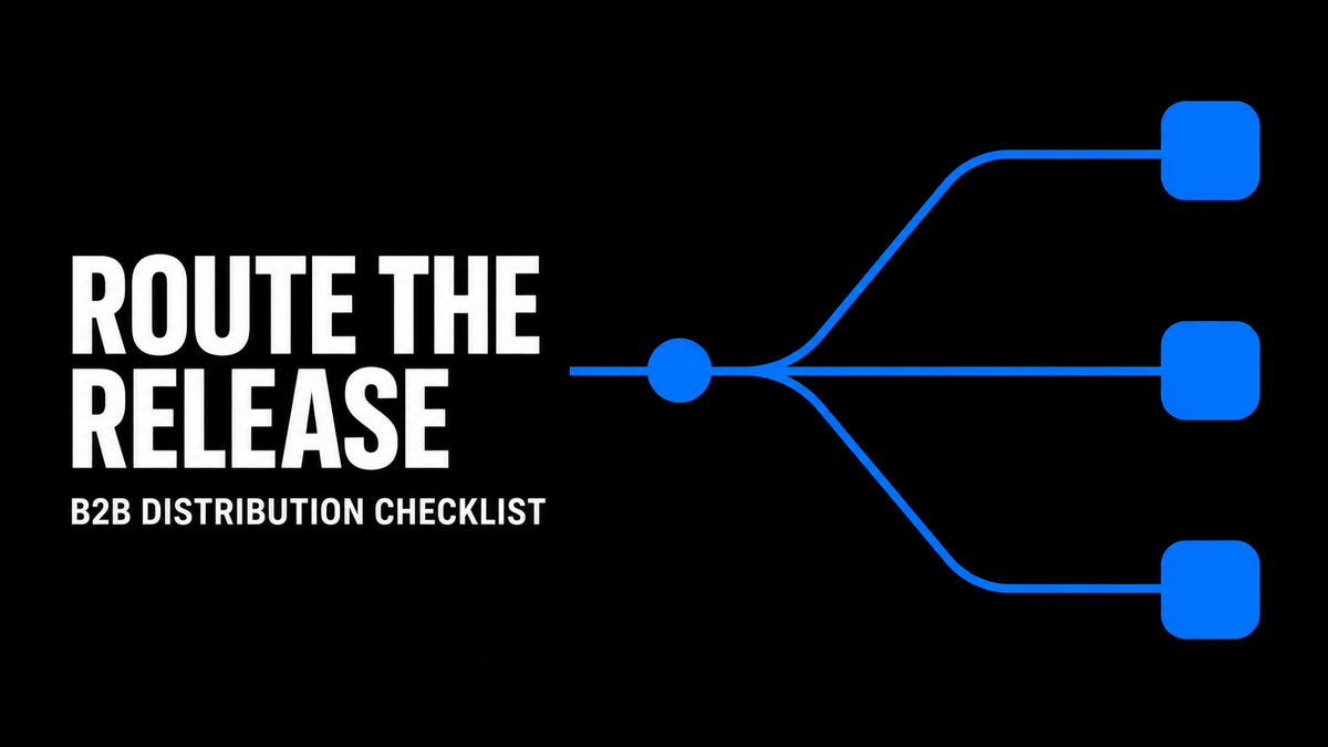 Press Release Distribution Checklist for B2B Startups