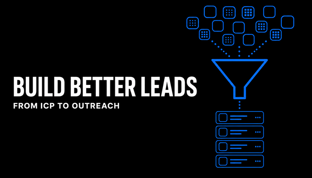 Crunchbase Lead List Building for Founder-Led Sales
