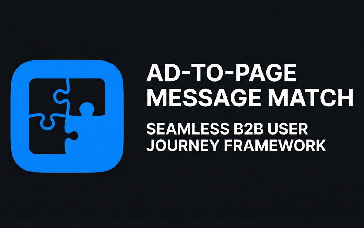 Ad to Landing Page Message Match: The B2B Framework
