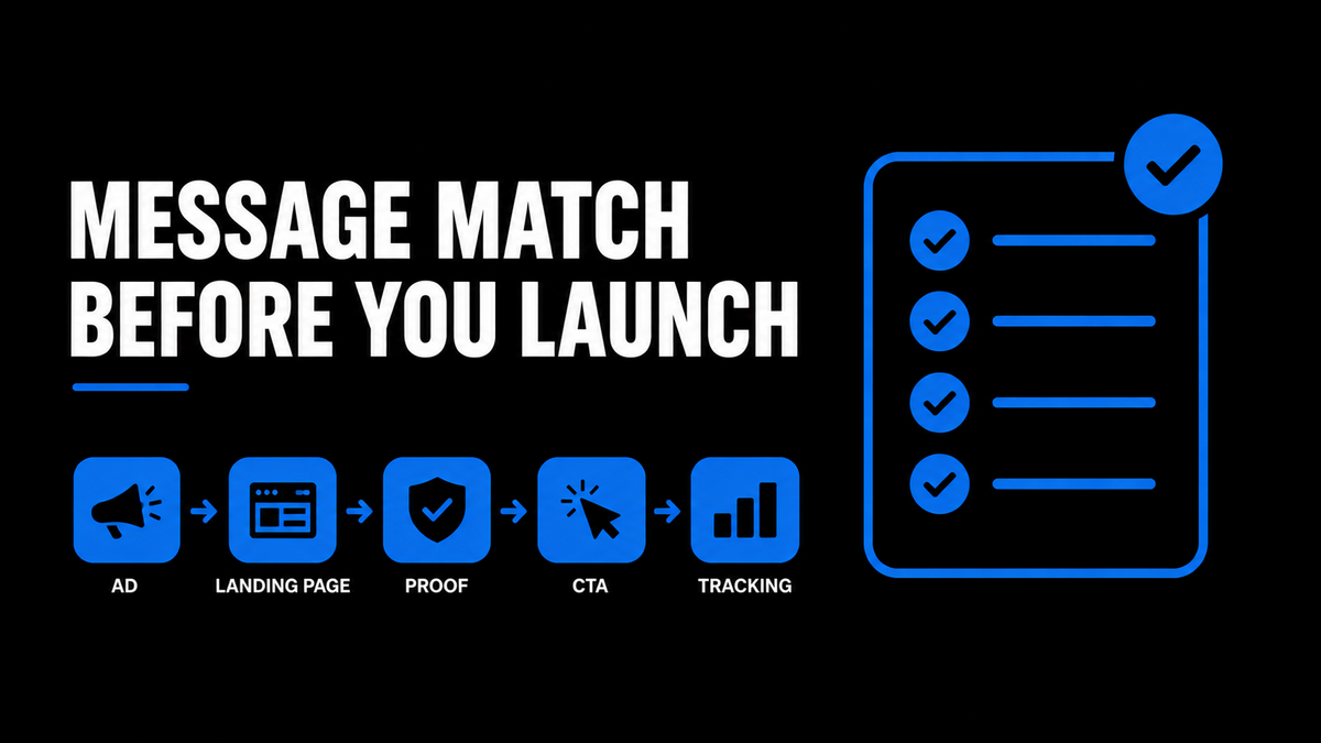 Ad to Landing Page Message Match Questions Before You Launch